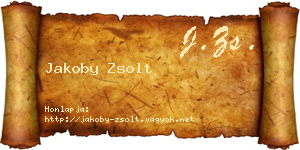 Jakoby Zsolt névjegykártya