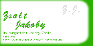 zsolt jakoby business card
